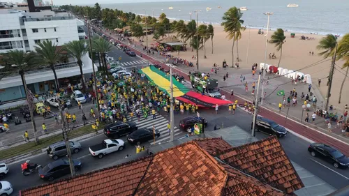 
				
					Manifestantes fazem ato contra a lei de abuso de autoridade e o STF em JP
				
				