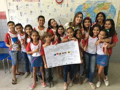 
				
					Blitz do ‘Vamos Colorir’ visita escola municipal em João Pessoa; veja como participar
				
				