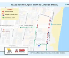Trecho da Epitácio Pessoa será bloqueado para início das obras do Largo de Tambaú