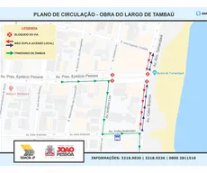 Trecho da Epitácio Pessoa será bloqueado para início das obras do Largo de Tambaú