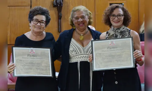 
				
					Marcélia Cartaxo e Soia Lira são agraciadas com o título de cidadania pessoense
				
				