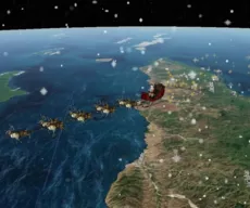 Site acompanha ao vivo jornada do Papai Noel distribuindo presentes pelo planeta