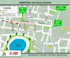 Vias importantes de João Pessoa vão ser interditadas para o Folia de Rua