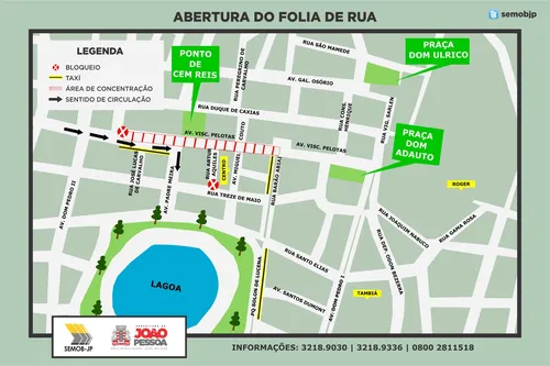 
				
					Vias importantes de João Pessoa vão ser interditadas para o Folia de Rua
				
				