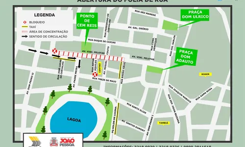 
                                        
                                            Vias importantes de João Pessoa vão ser interditadas para o Folia de Rua
                                        
                                        