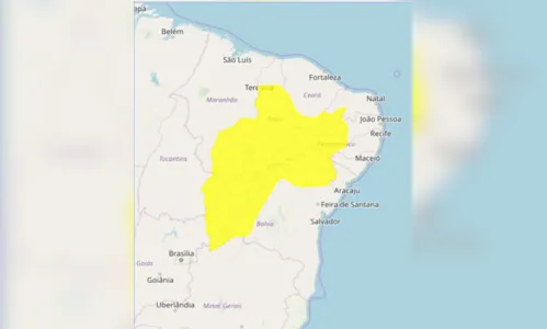 
				
					Inmet emite novo aviso de chuvas intensas para 85 municípios da Paraíba
				
				