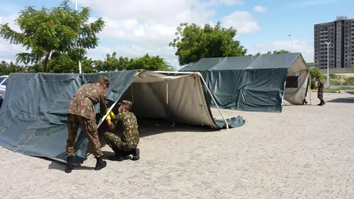 
				
					Exército monta barracas no Trauma de CG para manutenção de equipamentos
				
				