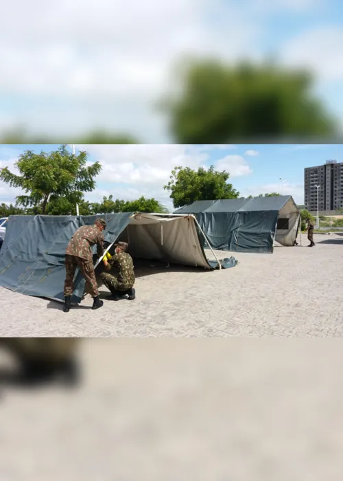 
                                        
                                            Exército monta barracas no Trauma de CG para manutenção de equipamentos
                                        
                                        