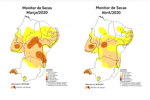 
				
					Monitor aponta fim da seca em parte do Sertão da Paraíba no mês de abril
				
				