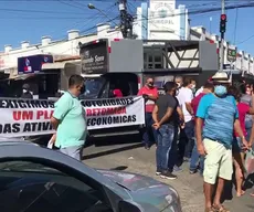 Comerciantes de Patos fazem novo protesto pela reabertura de lojas do comércio e serviços