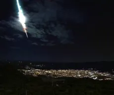 Meteoro é visto no céu na divisa da Paraíba com Pernambuco