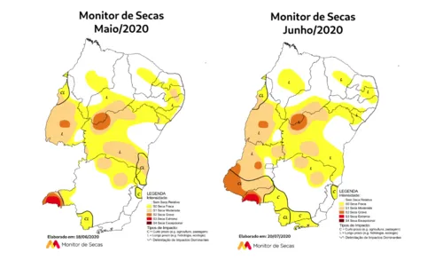 
				
					Monitor aponta melhor situação da seca na Paraíba desde julho de 2014
				
				