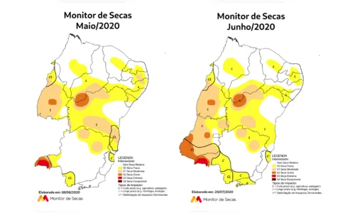 
				
					Monitor aponta melhor situação da seca na Paraíba desde julho de 2014
				
				