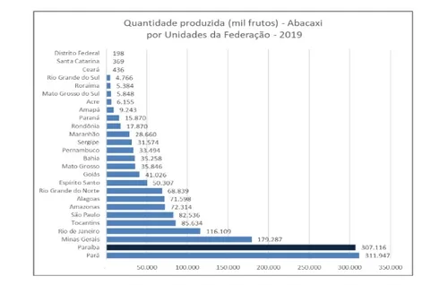 
				
					Paraíba é o 2º maior produtor de abacaxi do país, aponta IBGE
				
				