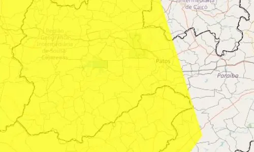 
                                        
                                            Inmet alerta para perigo potencial de baixa umidade para 92 municípios paraibanos
                                        
                                        