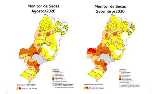 
				
					Áreas com secas na Paraíba atinge 61,07% do território, aponta Monitor
				
				