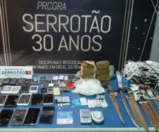 'Operação Pente Fino' apreende 27 celulares, drogas e 15 facas no Presídio do Serrotão