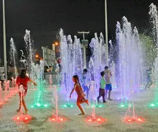 Sudema interdita fonte interativa em praça de João Pessoa por causa de água poluída