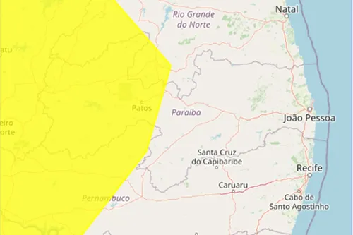 
				
					Inmet emite alerta amarelo de baixa umidade para 86 municípios da Paraíba
				
				