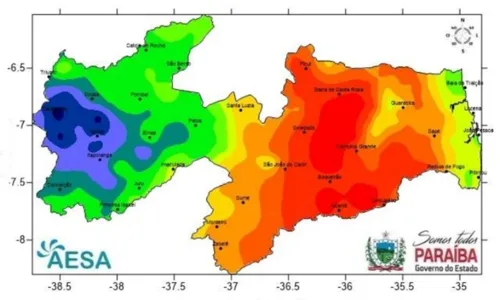 
				
					Aesa divulga estudo e faz projeções para 2021, com período chuvoso no 1º trimestre
				
				