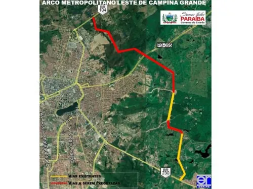 
				
					Governo da Paraíba anuncia início das obras do Arco Metropolitano Leste de CG
				
				