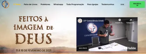 
				
					'Consciência Cristã' 2021 começa nesta quinta em formato virtual; veja programação
				
				