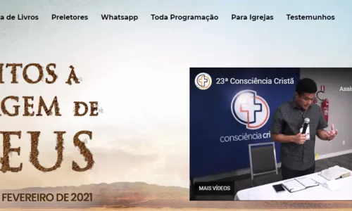 
				
					'Consciência Cristã' 2021 começa nesta quinta em formato virtual; veja programação
				
				