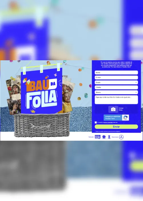 
                                        
                                            Baú da Folia: envie fotos de Carnaval para serem exibidas nos telejornais
                                        
                                        