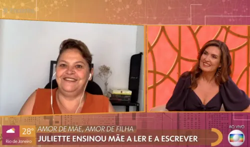 
				
					Mãe de Juliette teve que reaprender a ler e escrever com a filha após sofrer AVC
				
				