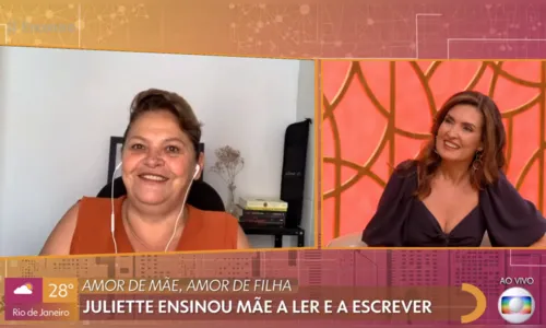 
				
					Mãe de Juliette teve que reaprender a ler e escrever com a filha após sofrer AVC
				
				