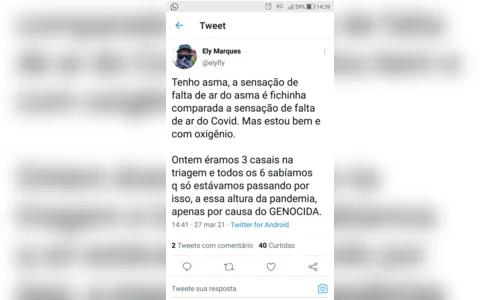 
				
					Cineasta Ely Marques morre vítima de Covid-19, em João Pessoa
				
				