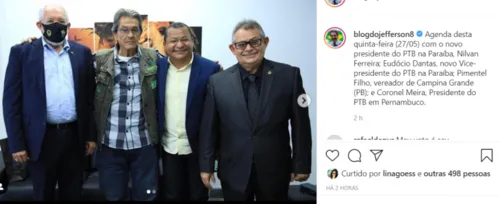 
				
					Nilvan continua sendo preferência para comandar PTB na Paraíba, mas direção quer ouvir Bruno Cunha Lima
				
				