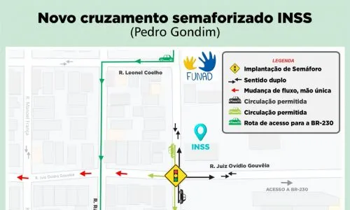 
                                        
                                            Bairro Pedro Gondim tem novo semáforo e mudança no trânsito, em JP
                                        
                                        