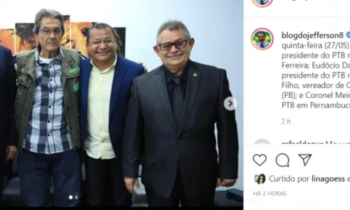 
				
					Roberto Jefferson diz que Nilvan Ferreira é o novo presidente do PTB na Paraíba
				
				