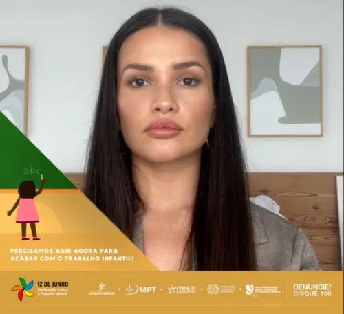 
				
					Campanha do MPT-PB contra trabalho infantil tem participação de Juliette Freire
				
				