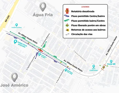 
				
					Rotatória na Avenida Hilton Souto Maior será desativada no sábado, em João Pessoa
				
				