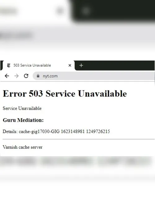 
                                        
                                            Sites de notícias e serviços de streaming ficam fora do ar após falha em servidor
                                        
                                        