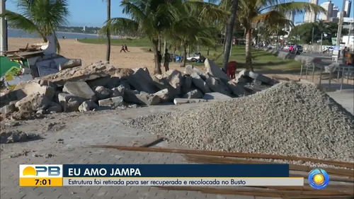 
				
					Letreiro 'Eu amo Jampa' é retirado do Busto de Tamandaré para revitalização
				
				