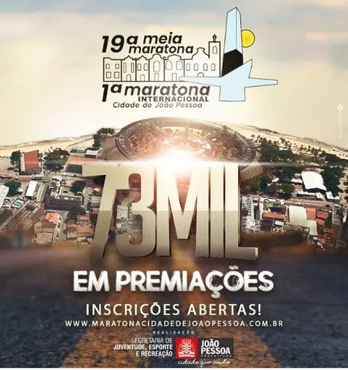 
				
					Prefeitura unifica Maratona Internacional e Meia Maratona da Cidade de João Pessoa para o dia 31 de outubro
				
				