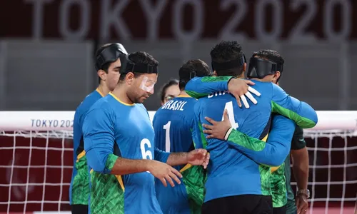 
                                        
                                            Paraibanos já estão nas quartas de final do goalball masculino nas Paralimpíadas de Tóquio
                                        
                                        