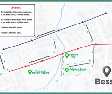 Binário é implantado no bairro do Bessa; confira mudanças no trânsito