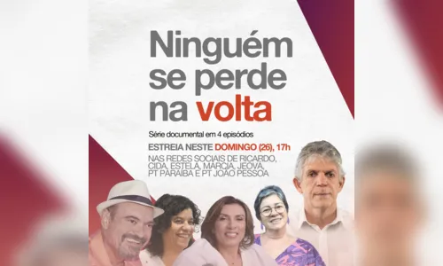 
				
					"Ninguém se Perde na Volta": documentário conta detalhes da volta de Ricardo Coutinho, deputadas e militantes ao PT
				
				