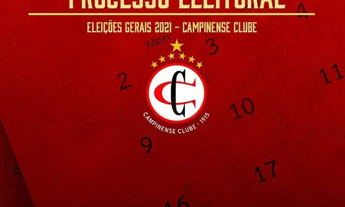 
                                        
                                            Comissão eleitoral do Campinense divulga calendário para eleições gerais do clube
                                        
                                        