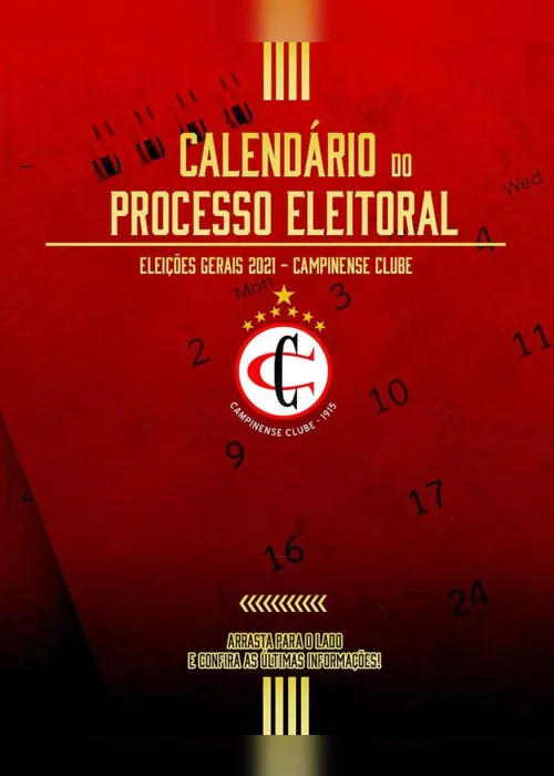 
                                        
                                            Comissão eleitoral do Campinense divulga calendário para eleições gerais do clube
                                        
                                        