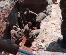 Trabalhador soterrado em obra de trecho da BR-230 morre em hospital de João Pessoa