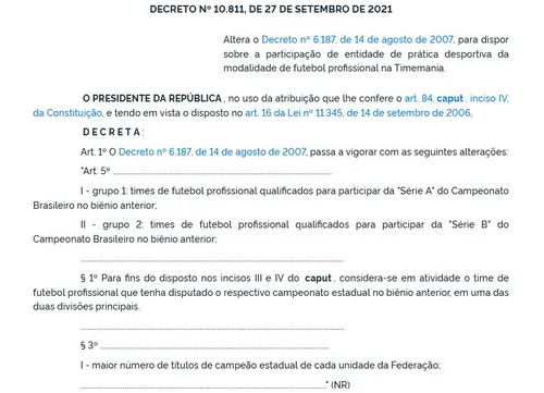 
				
					Botafogo-PB teme que decreto de Bolsonaro prejudique clube na Timemania e manda carta à bancada da Paraíba no Senado
				
				