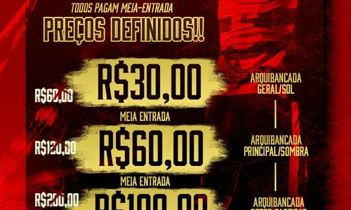 
                                        
                                            Campinense define valores de ingressos para partida contra Atlético-CE, pela Série D
                                        
                                        