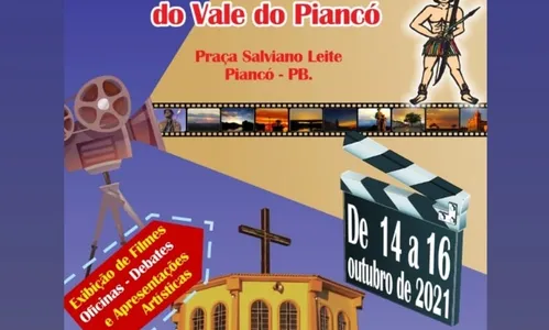 
                                        
                                            Festival de Cinema do Vale do Piancó começa nesta quinta-feira (14); veja a programação
                                        
                                        