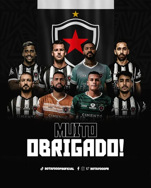 
				
					Com Felipe na lista, Botafogo-PB confirma mais seis dispensas para reta final da temporada
				
				