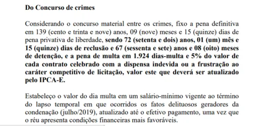 
				
					Operação Famintos: ex-secretário de Campina Grande é condenado a 139 anos; veja as outras penas
				
				